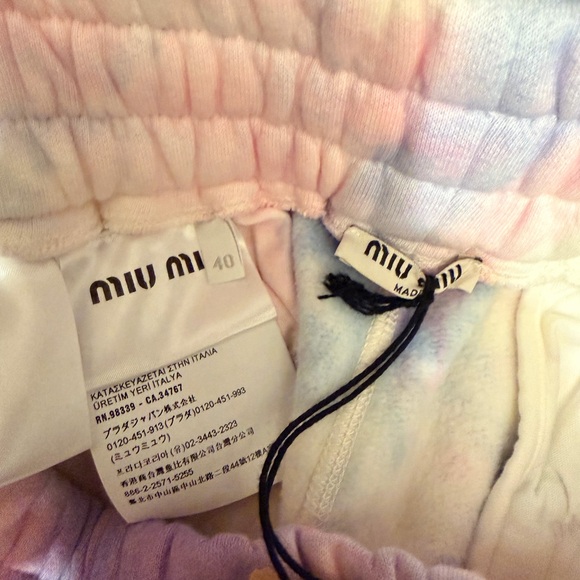 Miu Miu Pastel Tie-Dye Pants - Picture 5 of 7
